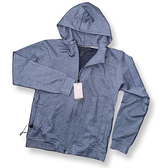 Nike Other - Nike Yoga DRI-Fit Restore Full Zip Fleece Hoodie in Blue DQ4876-410